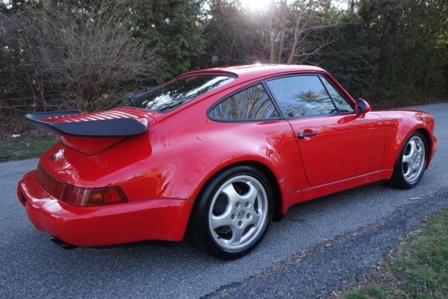 1992 Red Porsche 911 Coupe