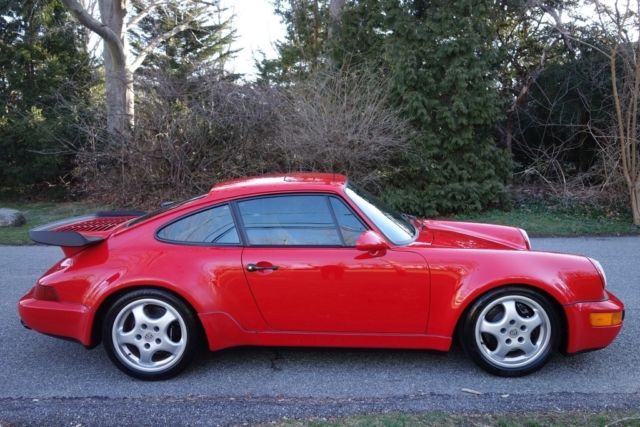 1992 Red Porsche 911 Coupe