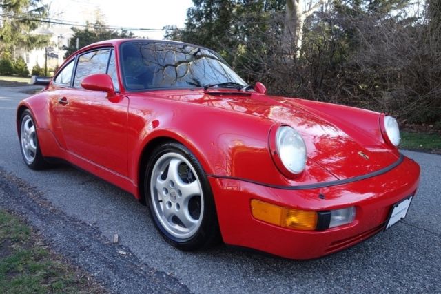 1992 Red Porsche 911 Coupe