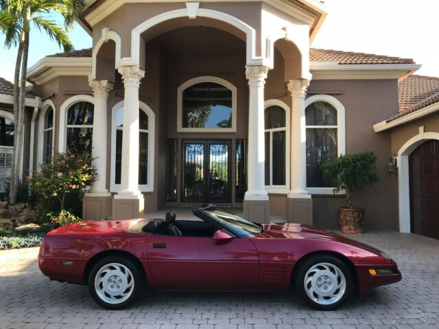 1992 Red Chevrolet Corvette Convertible
