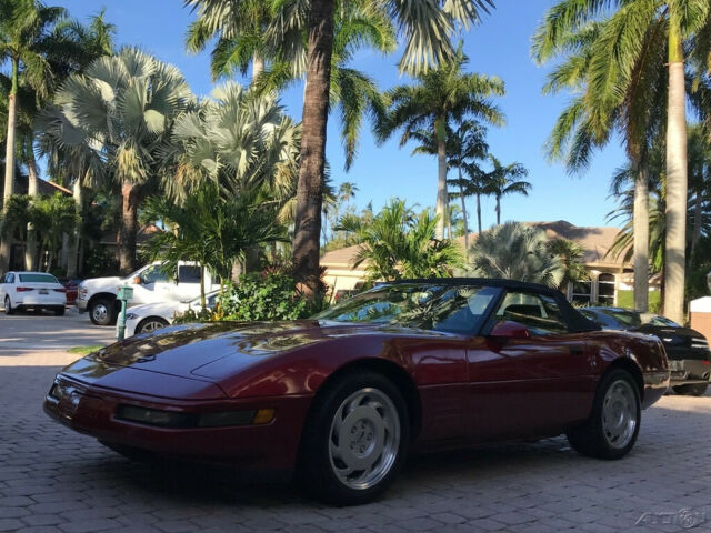 1992 Red Chevrolet Corvette Convertible