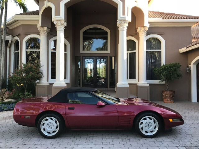 1992 Red Chevrolet Corvette Convertible