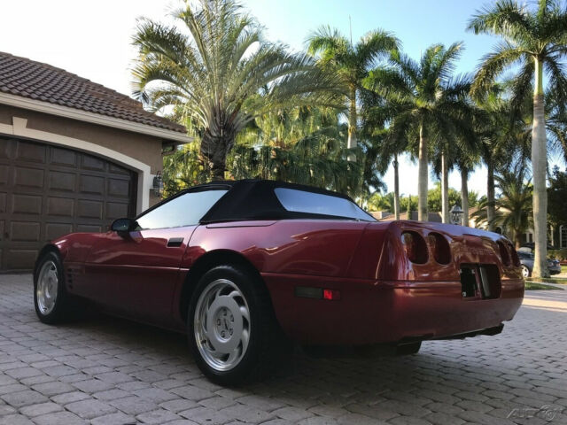 1992 Red Chevrolet Corvette Convertible