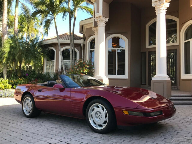 1992 Red Chevrolet Corvette Convertible