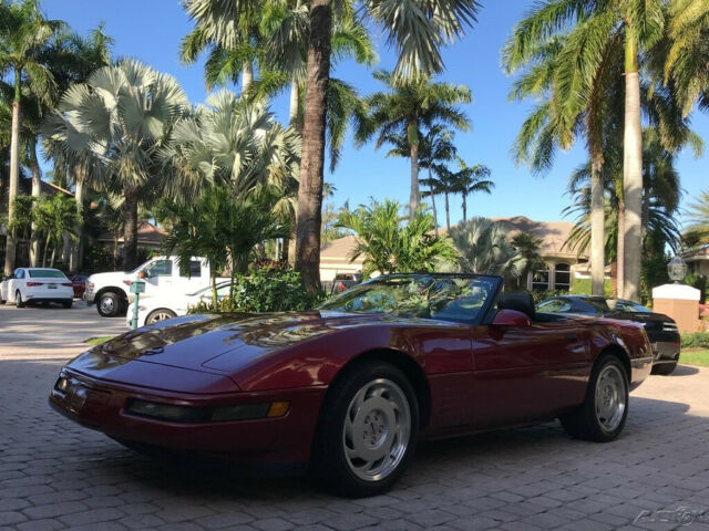 1992 Red Chevrolet Corvette Convertible