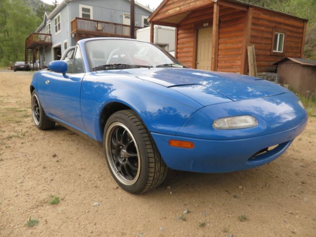 1992 Blue Mazda MX-5 Miata Convertible