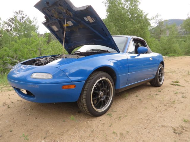 1992 Blue Mazda MX-5 Miata Convertible