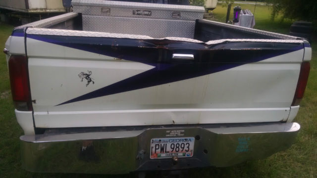 1992 Blue Ford F-350 Crew Cab Pickup