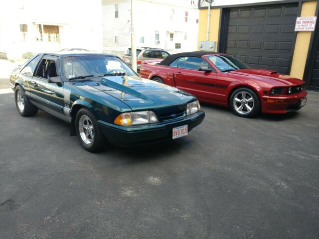 1992 Green Ford Mustang Hatchback