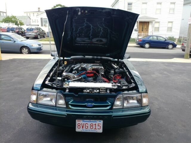 1992 Green Ford Mustang Hatchback