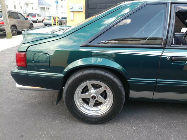 1992 Green Ford Mustang Hatchback