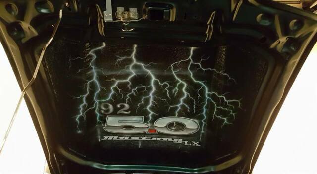 1992 Green Ford Mustang Hatchback