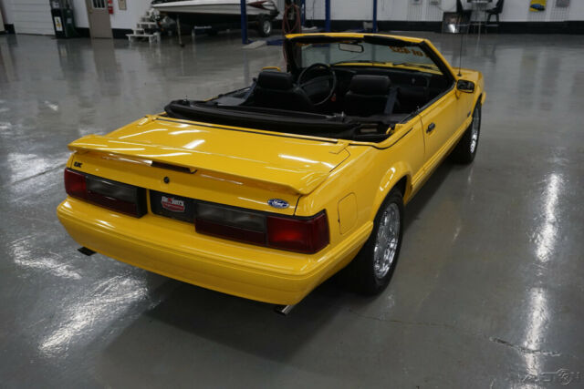 1993 Yellow Ford Mustang Convertible