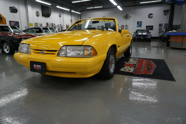 1993 Yellow Ford Mustang Convertible