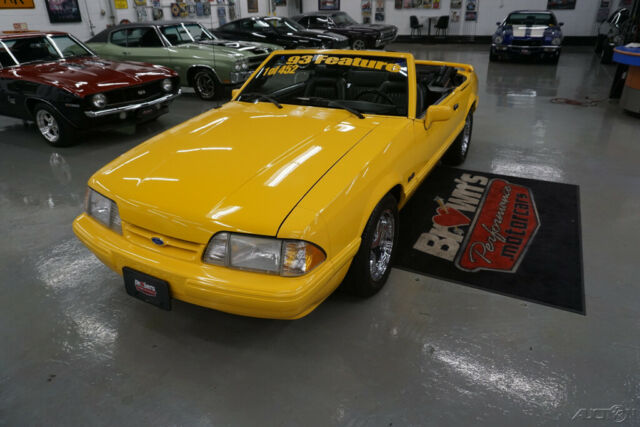 1993 Yellow Ford Mustang Convertible