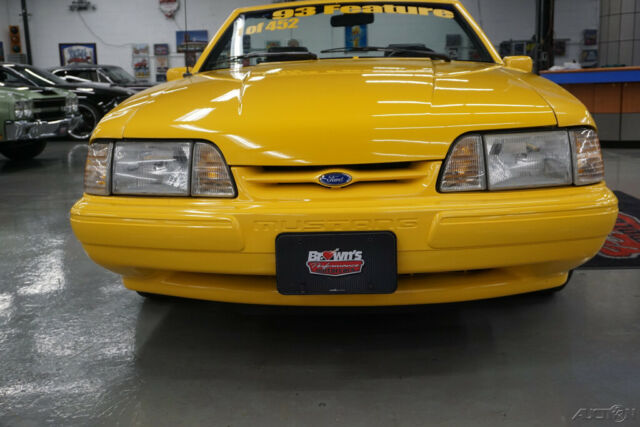 1993 Yellow Ford Mustang Convertible