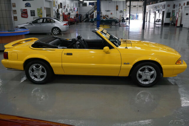 1993 Yellow Ford Mustang Convertible