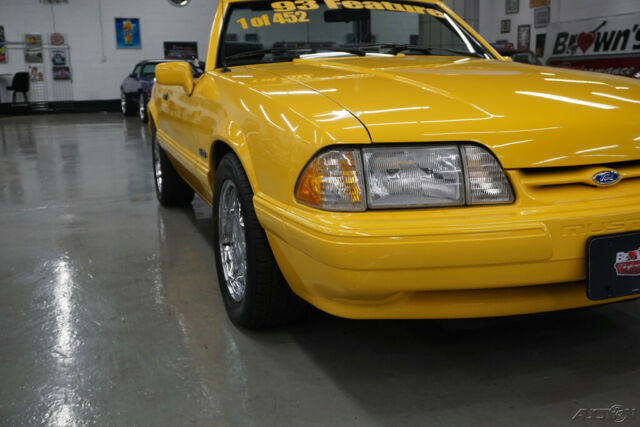 1993 Yellow Ford Mustang Convertible