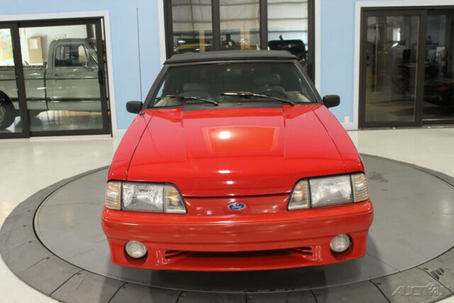 1993 Red Ford Mustang Convertible