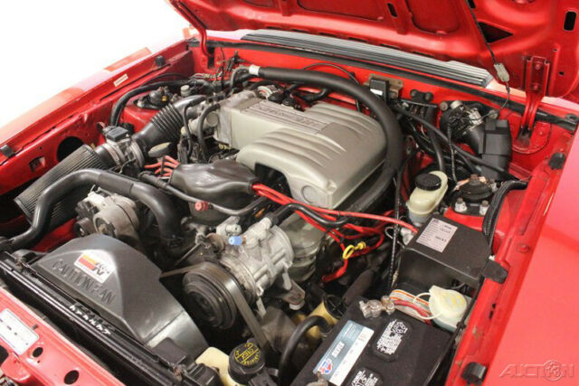 1993 Red Ford Mustang Convertible