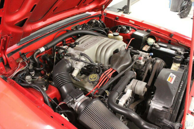 1993 Red Ford Mustang Convertible