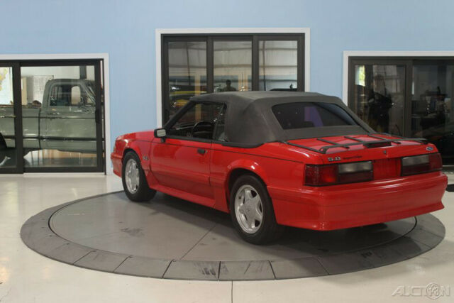 1993 Red Ford Mustang Convertible