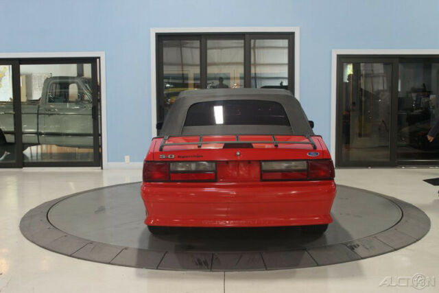 1993 Red Ford Mustang Convertible