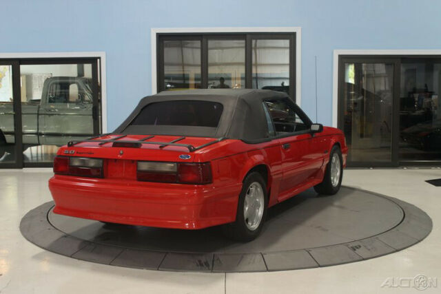 1993 Red Ford Mustang Convertible