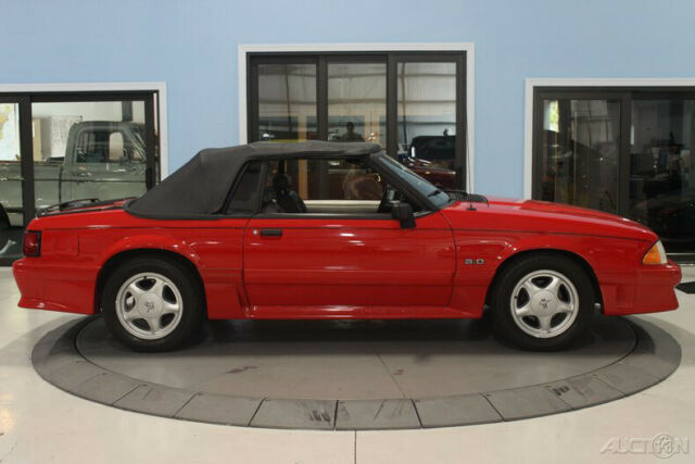 1993 Red Ford Mustang Convertible