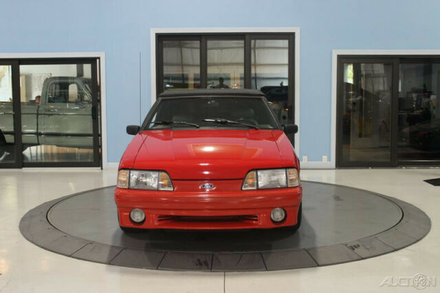 1993 Red Ford Mustang Convertible