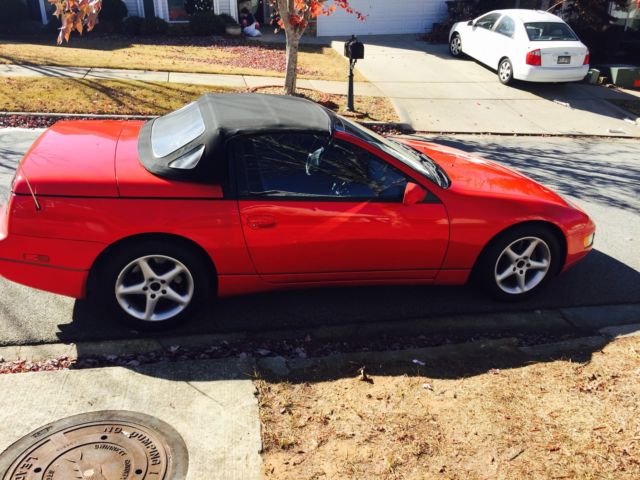 1993 Red Nissan 300ZX Convertible
