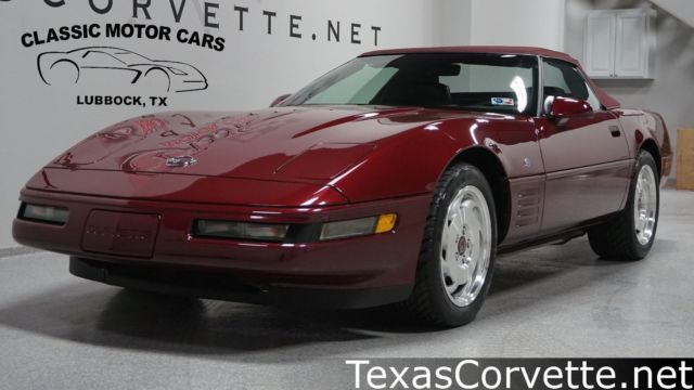 1993 Red Chevrolet Corvette Convertible
