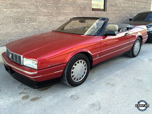 1993 Metallic Red Cadillac Allante Convertible