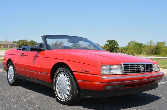 1993 Bright Red Cadillac Allante Convertible