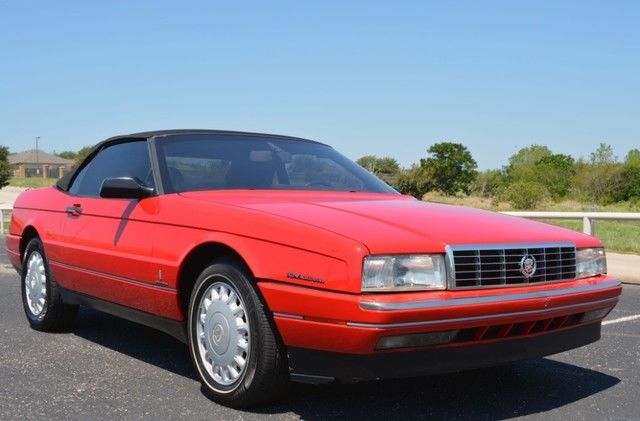 1993 Bright Red Cadillac Allante Convertible