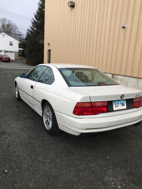 1993 White BMW 8-Series --