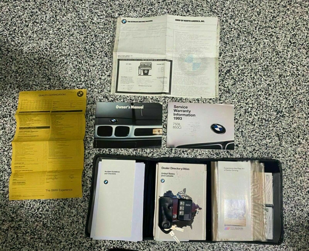 1993 Black BMW 8-Series Coupe