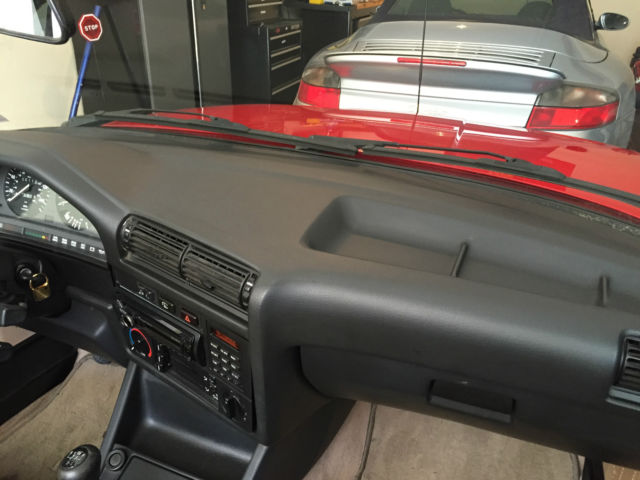 1993 Red BMW 3-Series Convertible