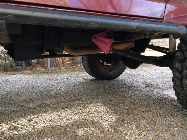 1993 Burgundy Ford Bronco SUV