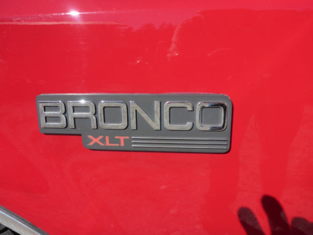 1993 Red Ford Bronco SUV