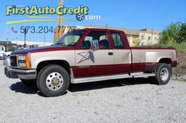 1993 Burgundy GMC Sierra 3500