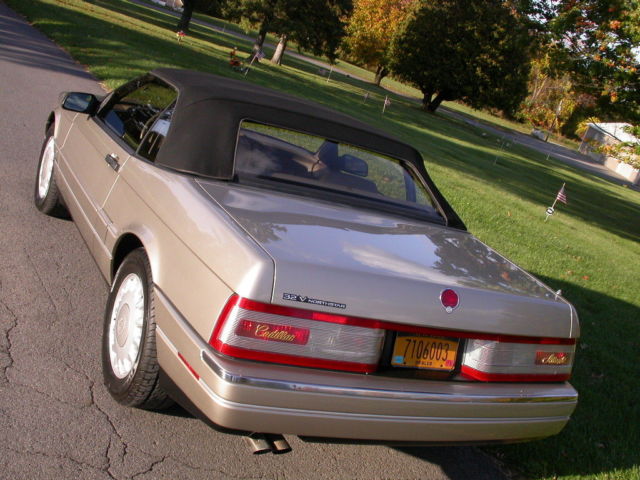 1993 Gold Cadillac Allante Convertible