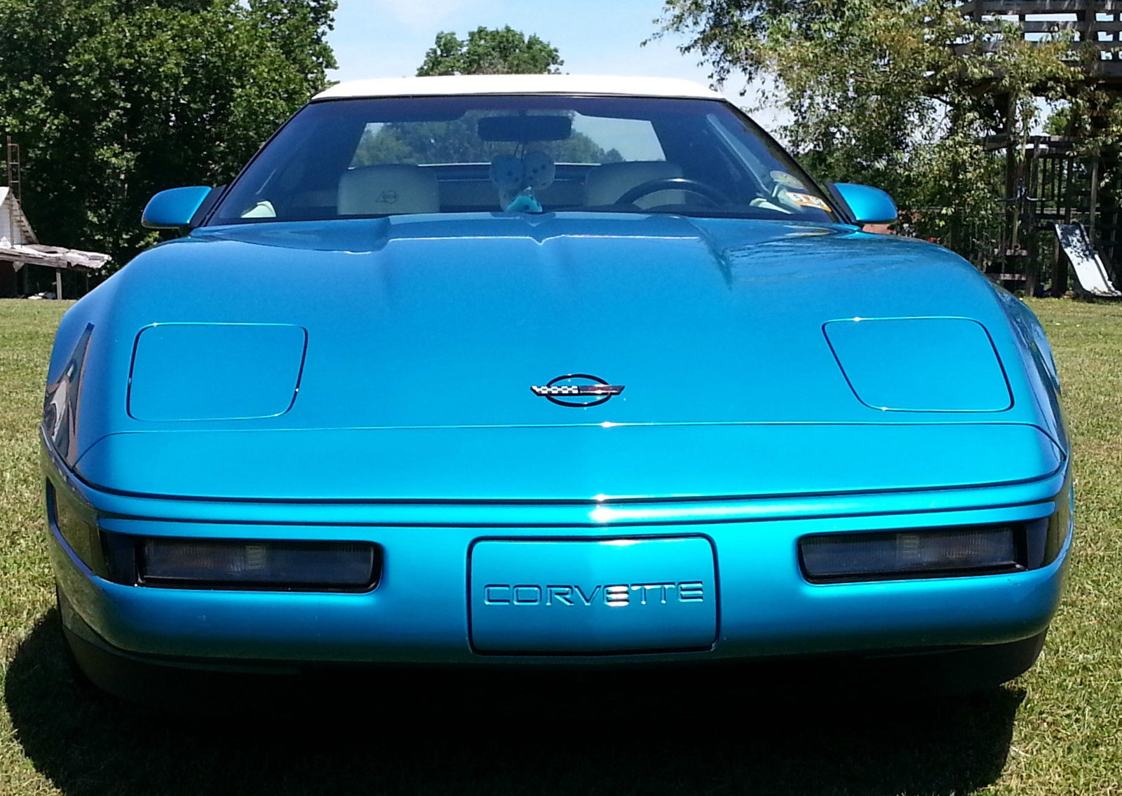 1993 Bright Aqua Metallic Chevrolet Corvette Convertible