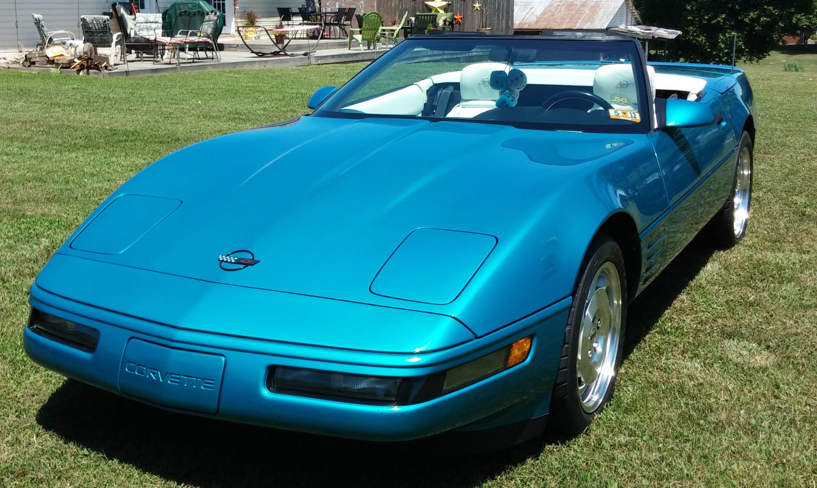 1993 Bright Aqua Metallic Chevrolet Corvette Convertible