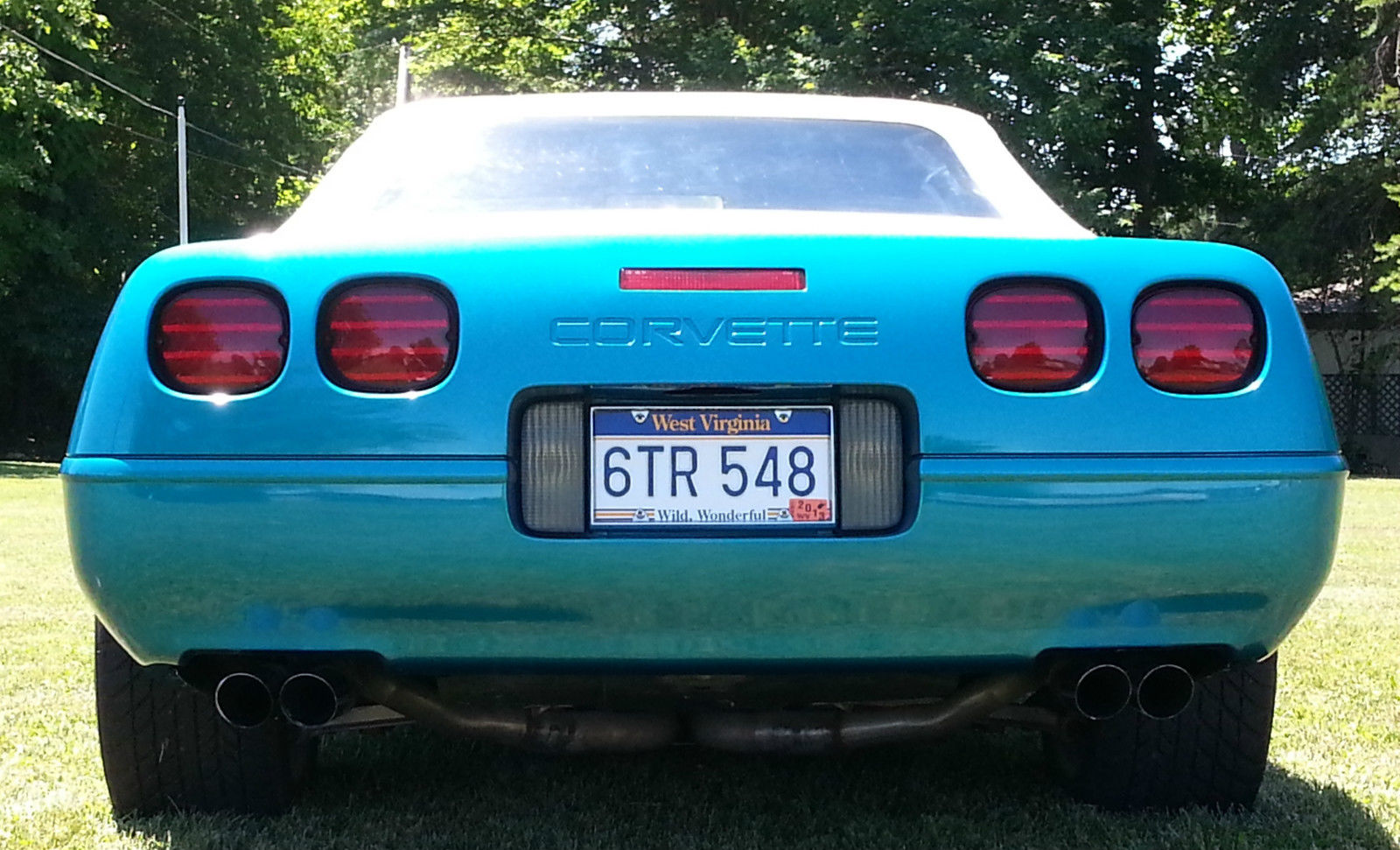 1993 Bright Aqua Metallic Chevrolet Corvette Convertible