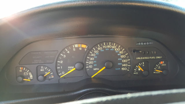 1993 BLUE GREEN Chevrolet Camaro Coupe