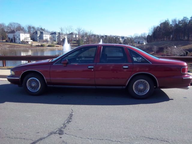 1993 Burgundy Chevrolet Caprice Sedan