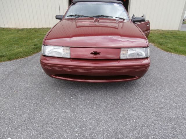 1993 Red Chevrolet Cavalier Convertible
