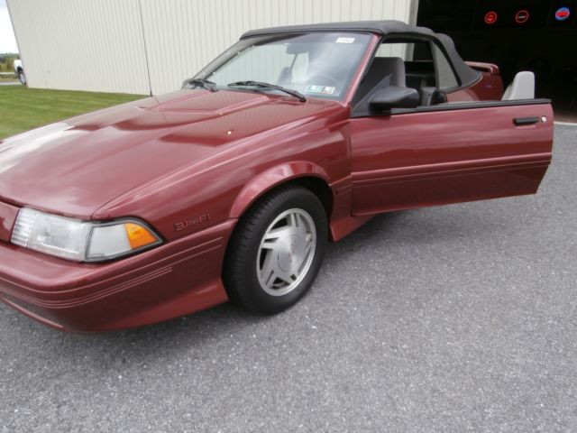1993 Red Chevrolet Cavalier Convertible