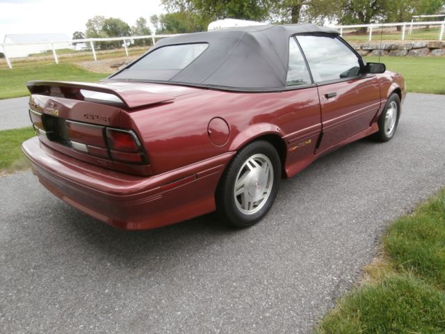 1993 Red Chevrolet Cavalier Convertible